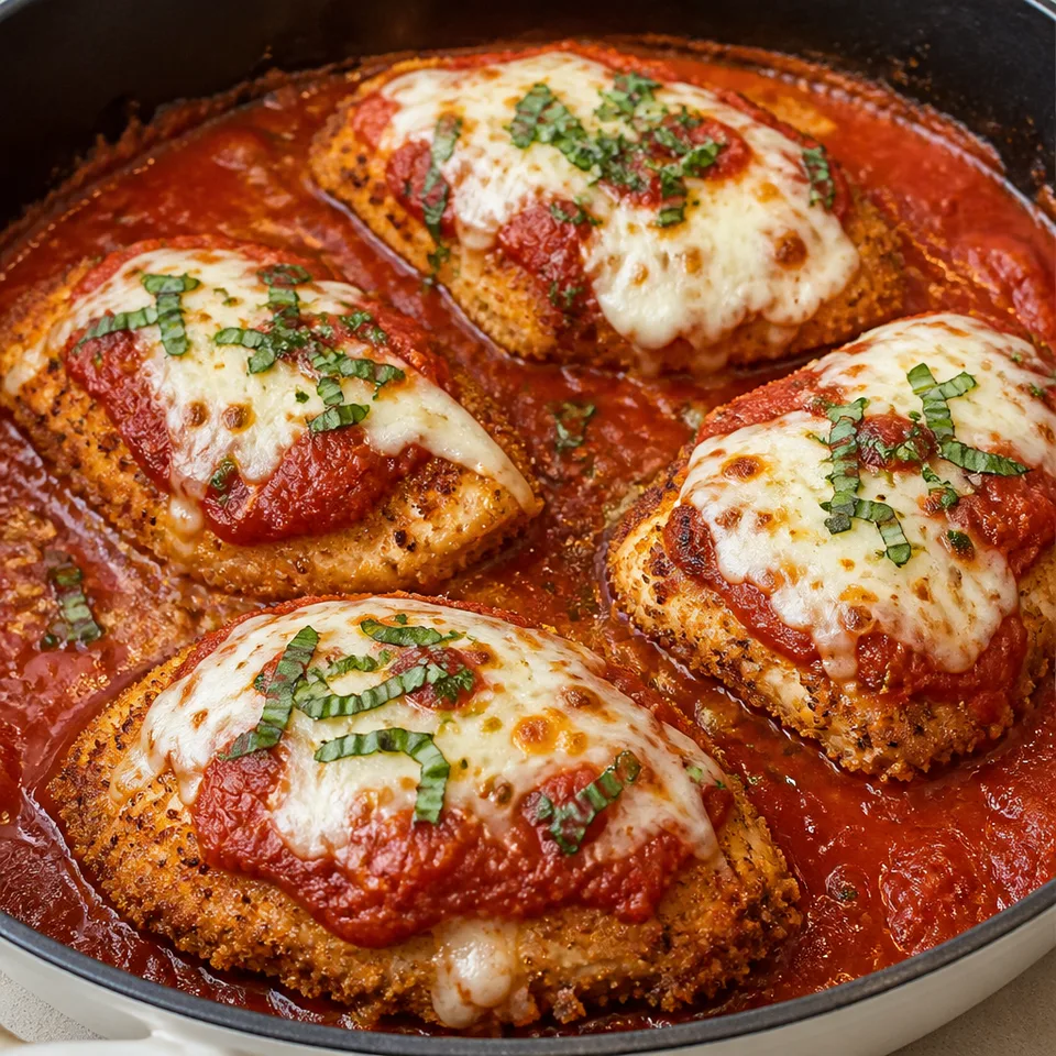 Stuffed Chicken Parmesan Recipe — serving inspiration
