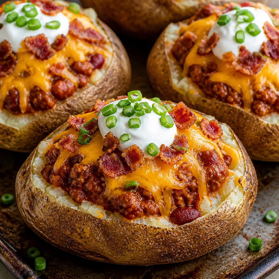 Stuffed Chili Baked Potatoes — serving inspiration