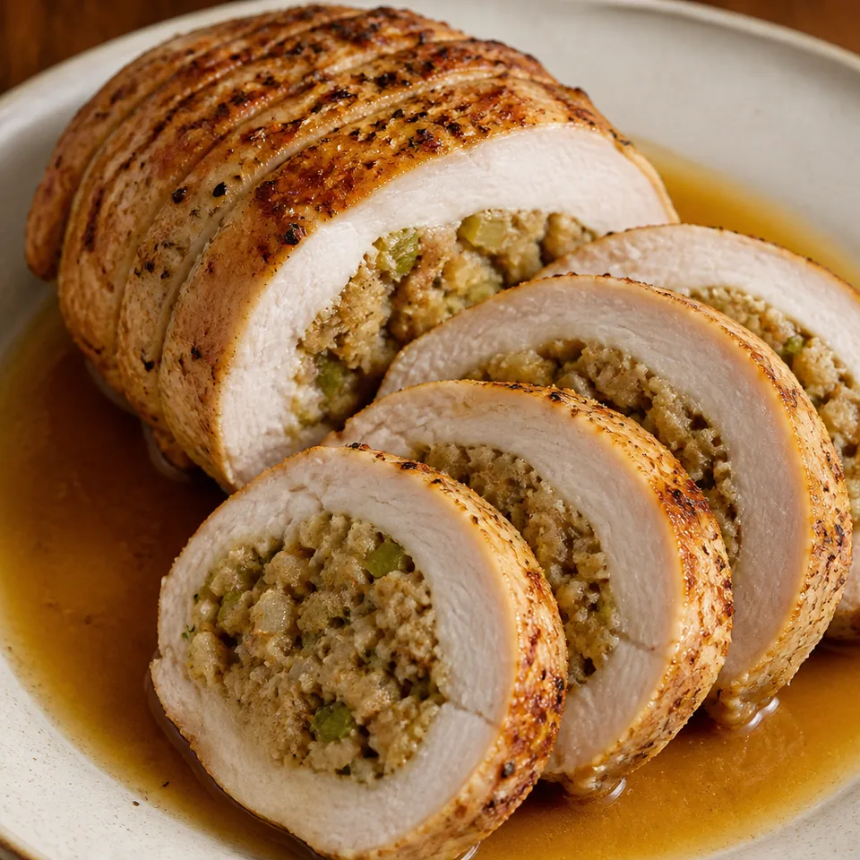 Stuffed Turkey Breast — serving inspiration