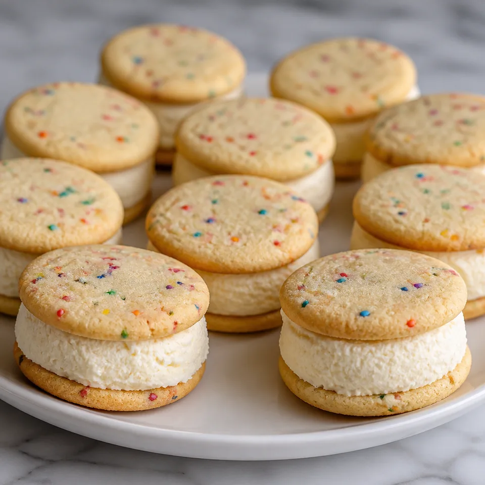 Sugar Cookie Ice Cream Sandwiches — serving inspiration