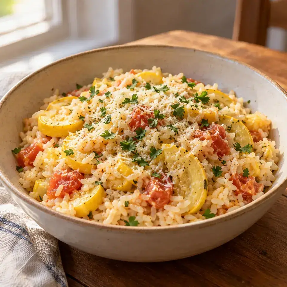 Summer Squash Rice — serving inspiration