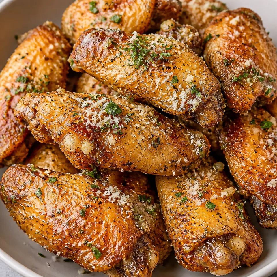 Super Crispy Garlic Parmesan Wings — serving inspiration