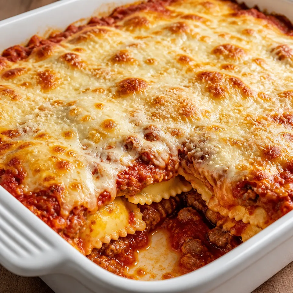 Super Easy Ravioli Lasagna — serving inspiration
