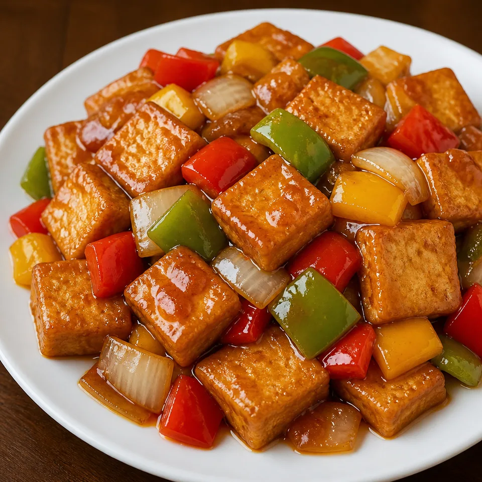 Sweet and Sour Tofu (糖醋豆腐) — serving inspiration