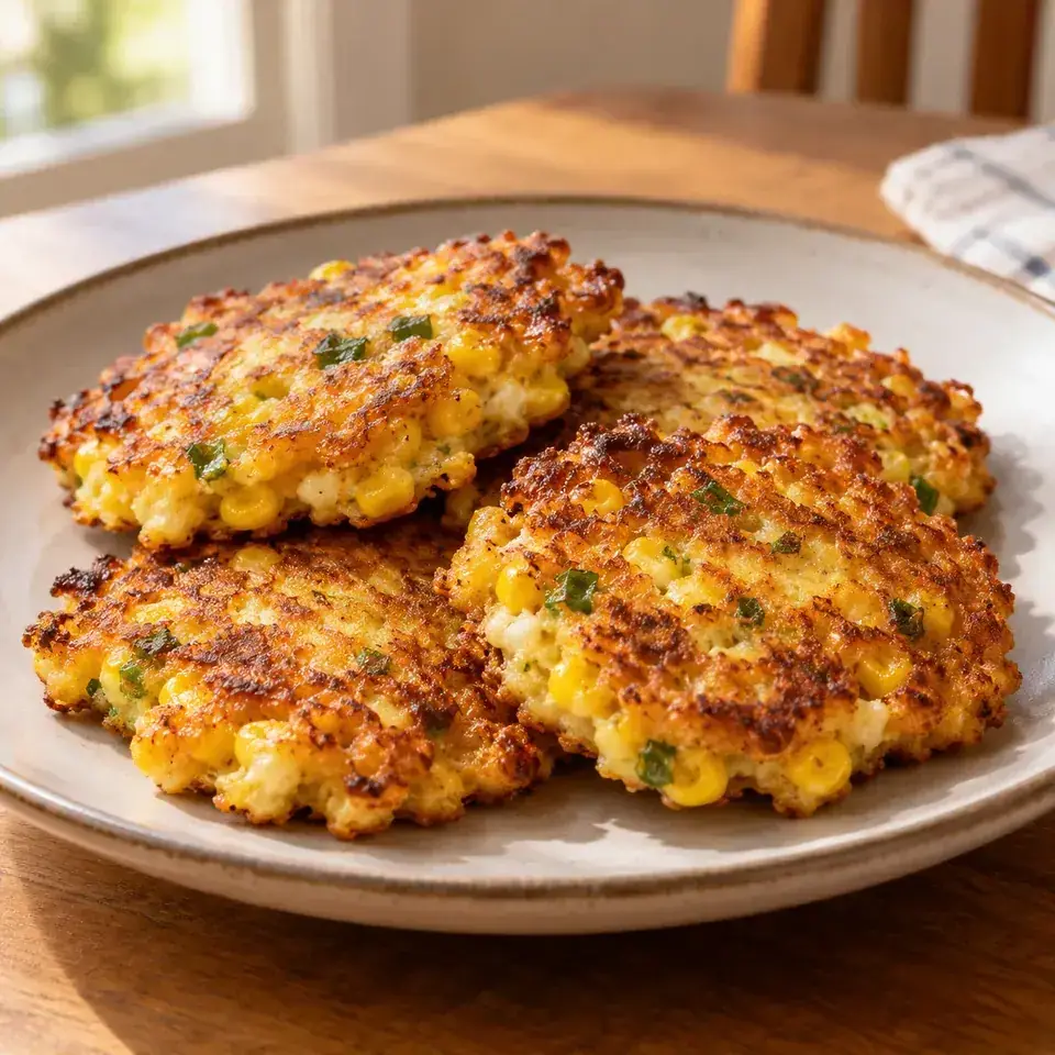 Sweet Corn Fritters — serving inspiration