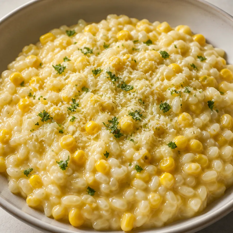 Sweet Corn Risotto — serving inspiration