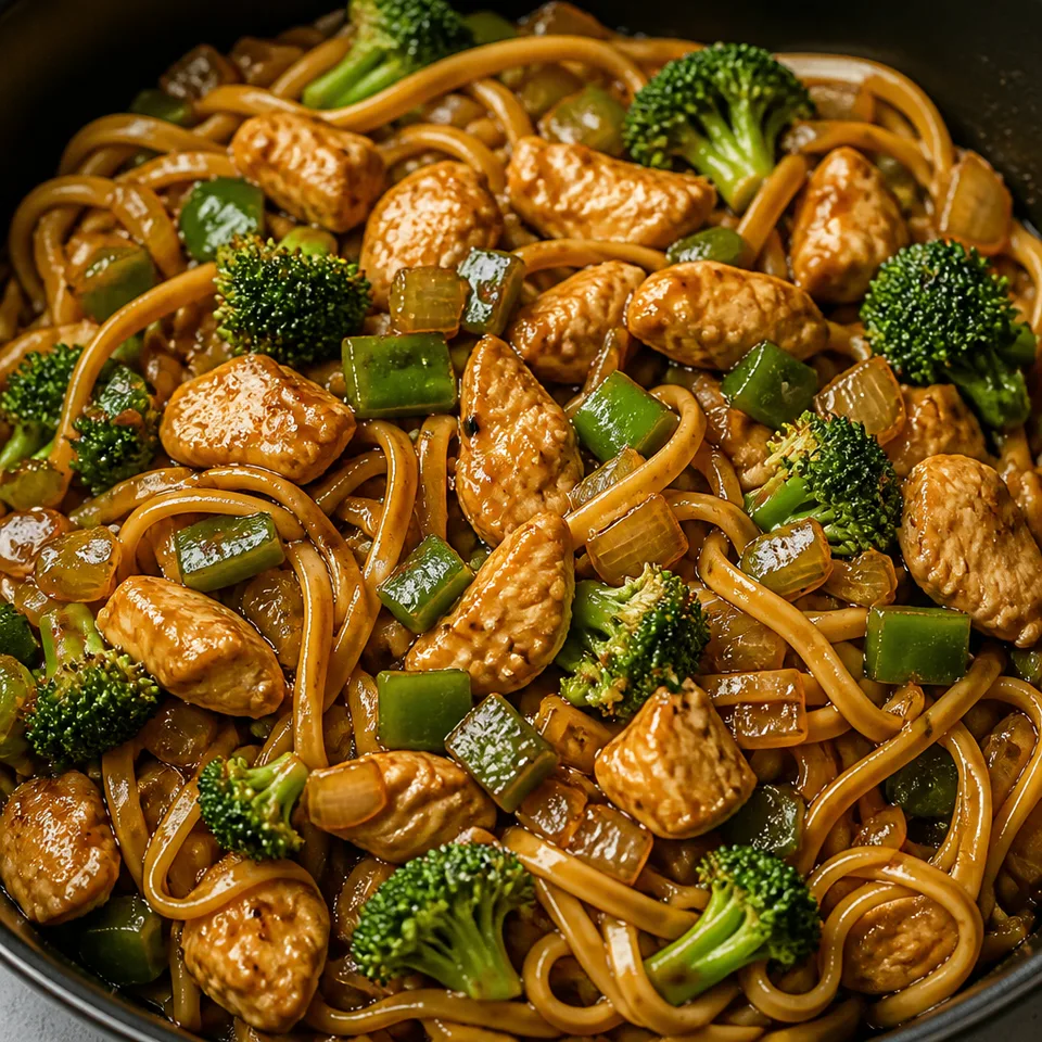 Szechuan Chicken and Noodles Recipe — serving inspiration