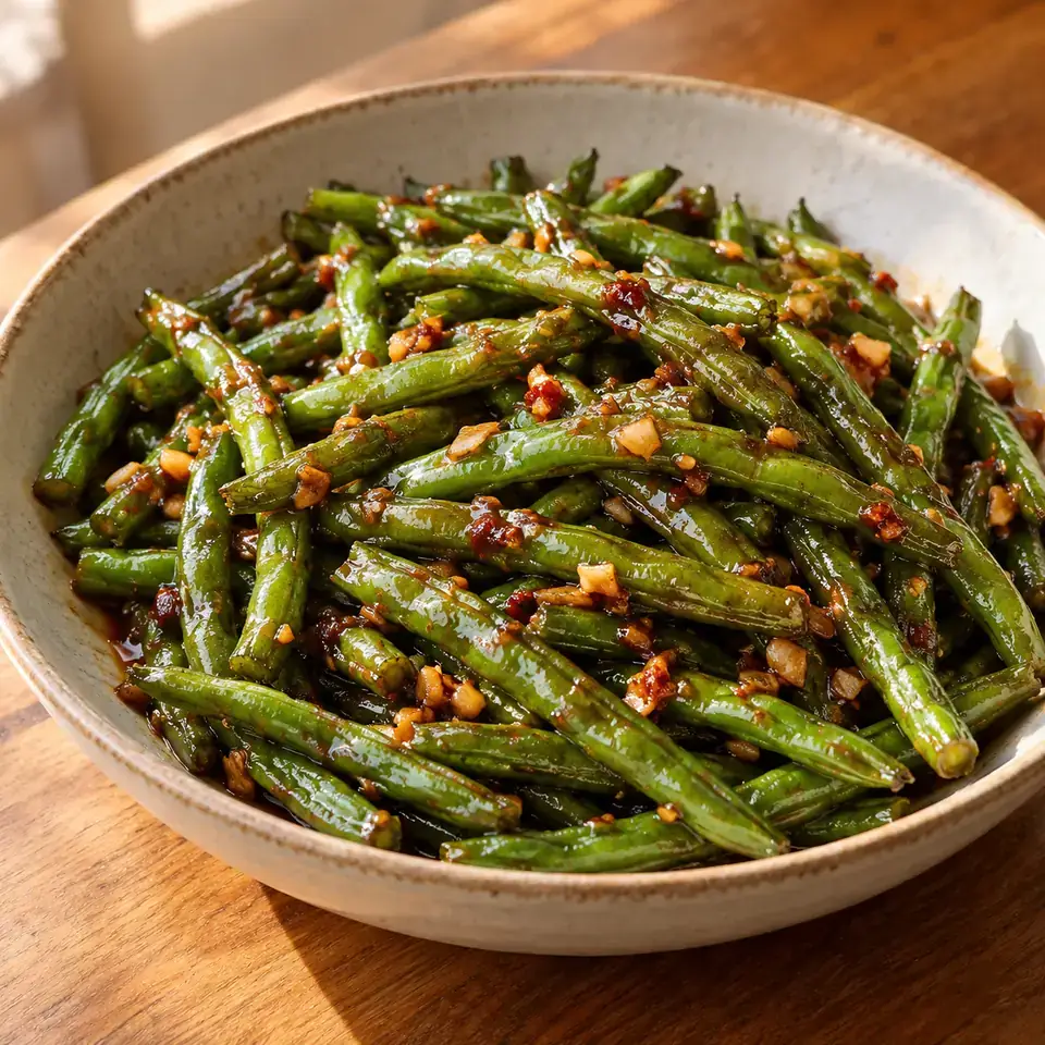 Szechuan Green Beans — serving inspiration