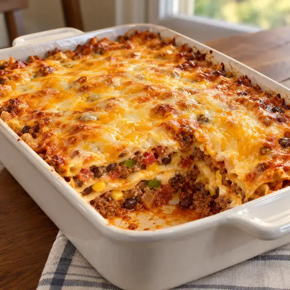 Taco Lasagna — serving inspiration
