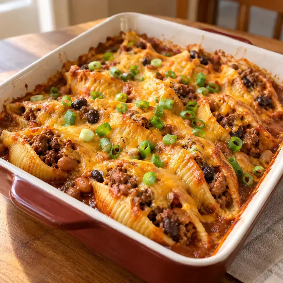 Taco Stuffed Shells — serving inspiration