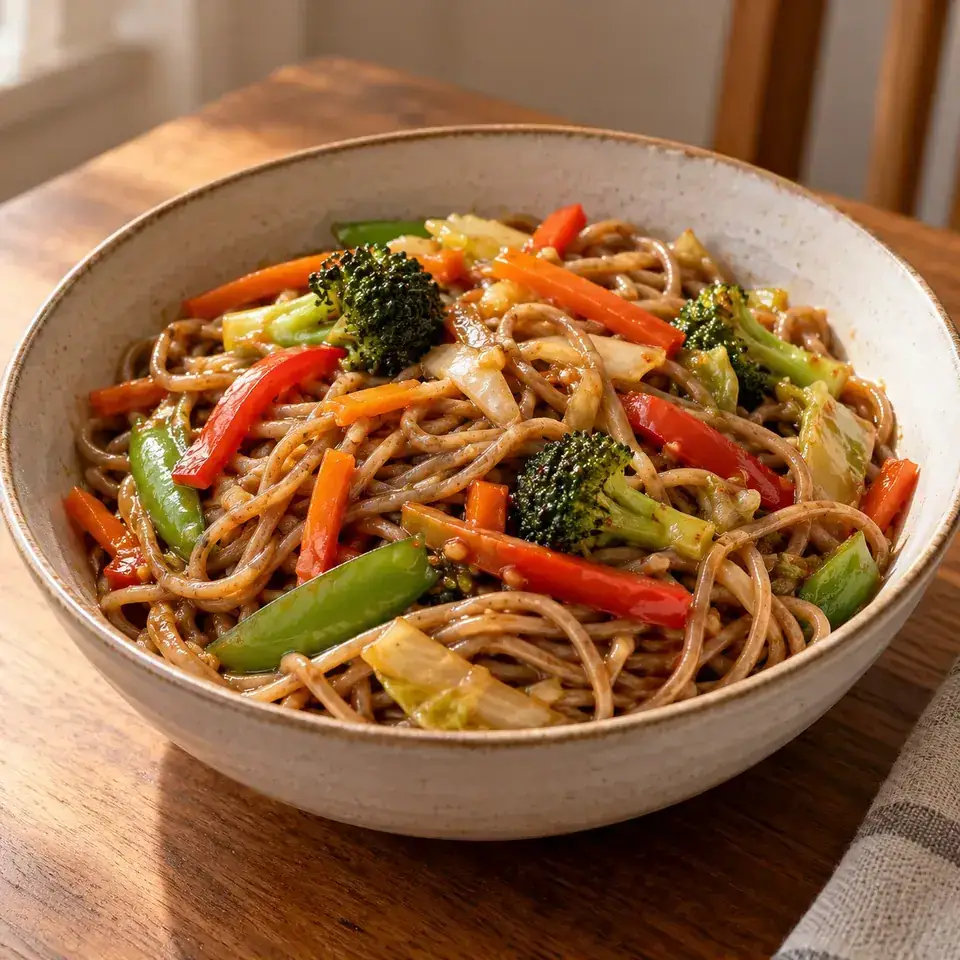 Teriyaki Noodle Bowls — serving inspiration