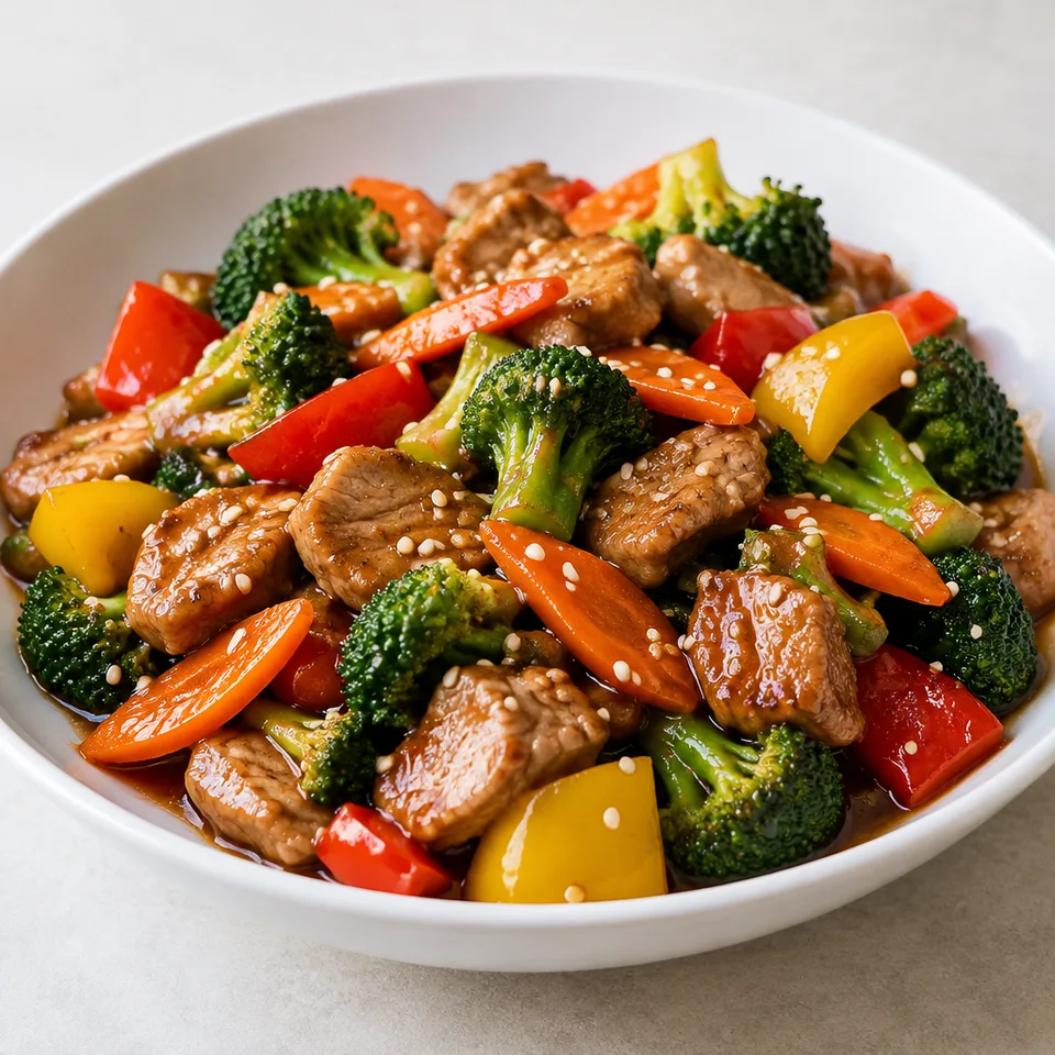 Teriyaki Pork Stir Fry — serving inspiration