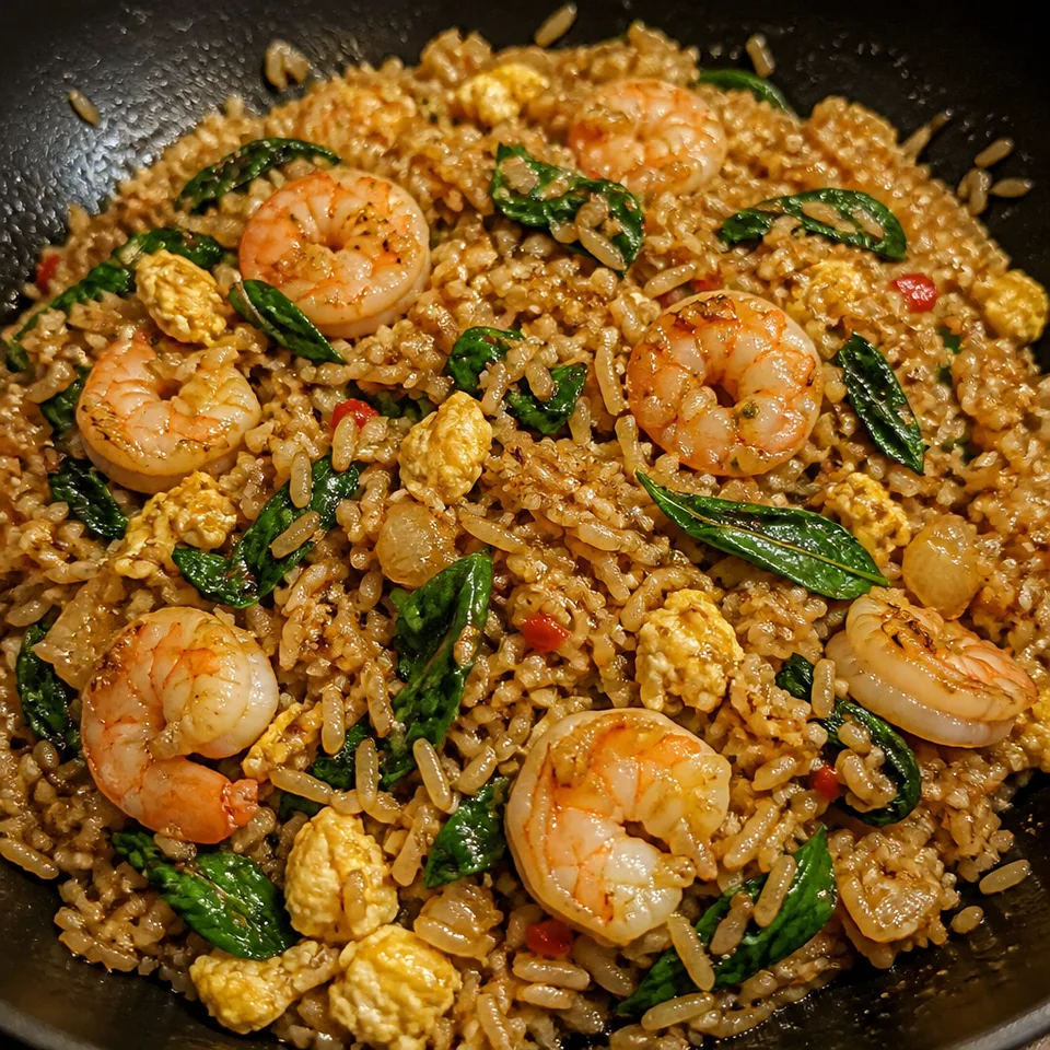 Thai Basil Fried Rice — serving inspiration