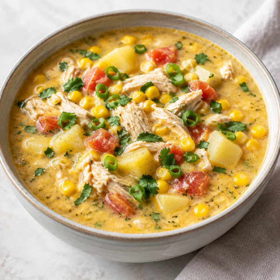 Thai Coconut Chicken Corn Chowder — serving inspiration