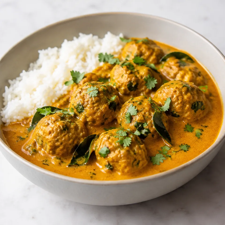 Thai Red Curry Turkey Meatballs — serving inspiration