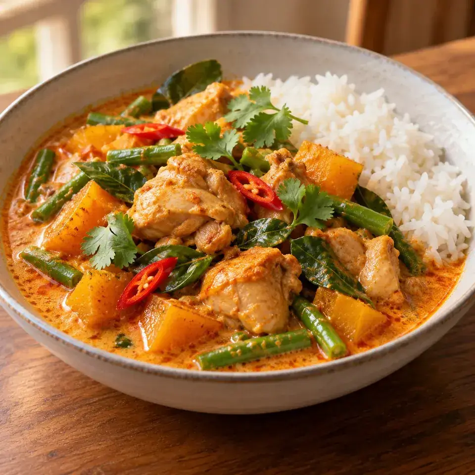 Thai Red Curry with Chicken — serving inspiration