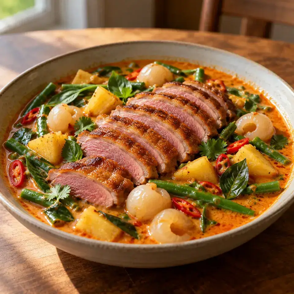 Thai red duck curry — serving inspiration