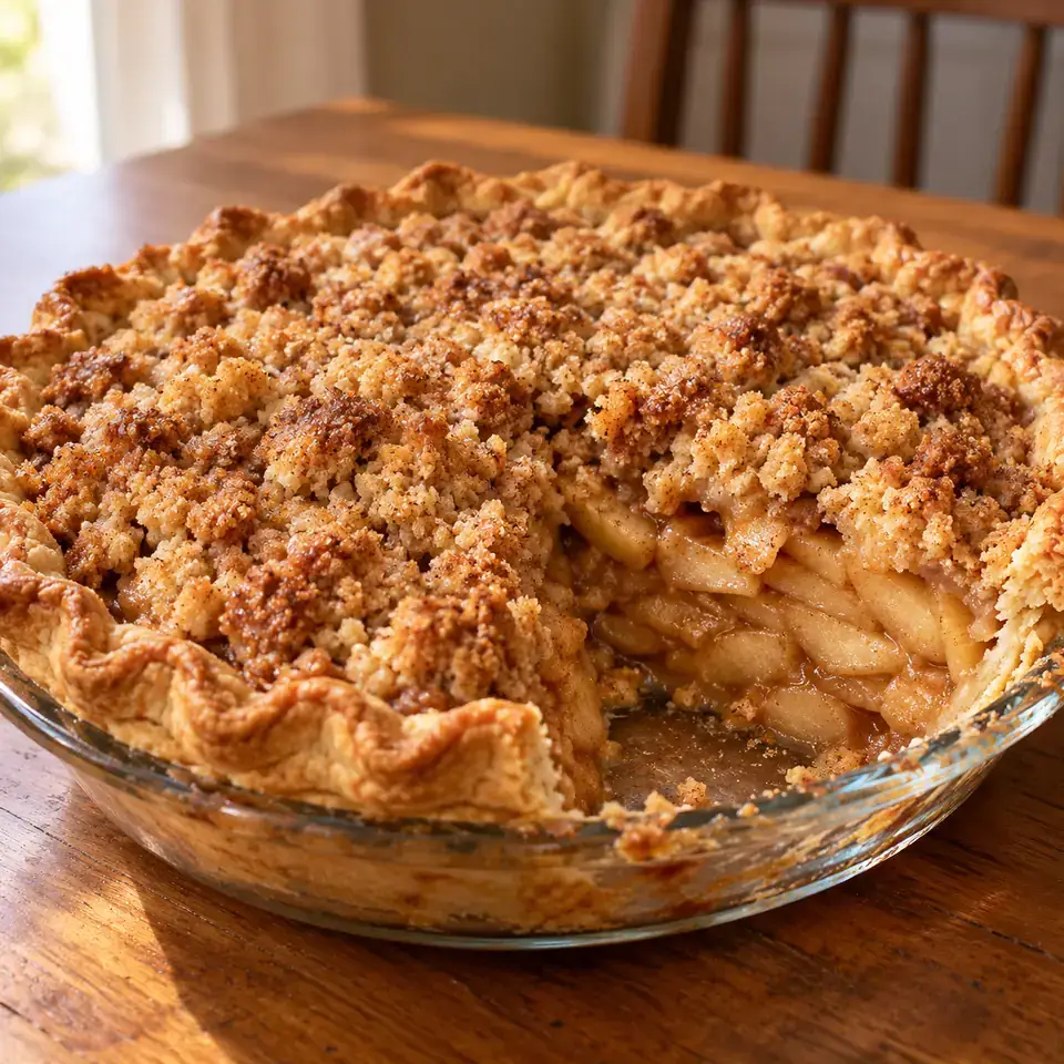 The Best Apple Crumb Pie — serving inspiration