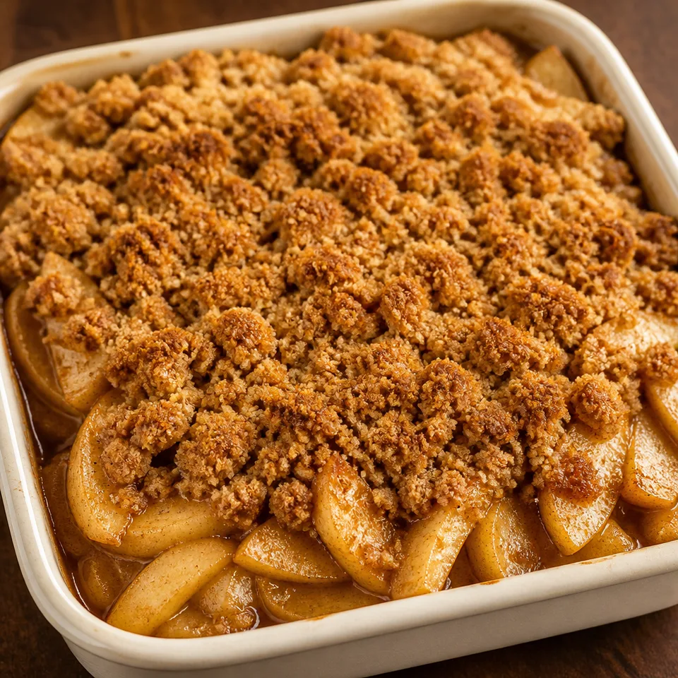 The Best Vegan Apple Crumble — serving inspiration