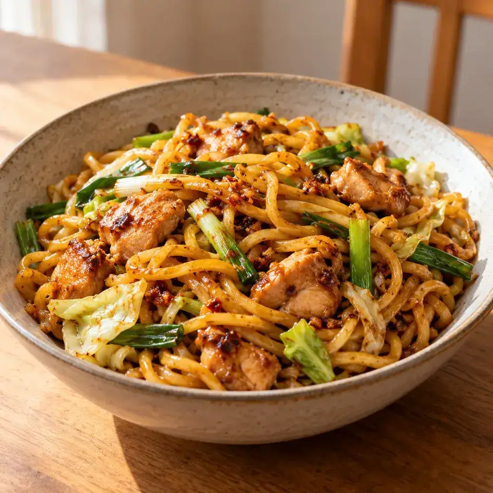 The fastest noodle stir fry I know - from scratch! — serving inspiration