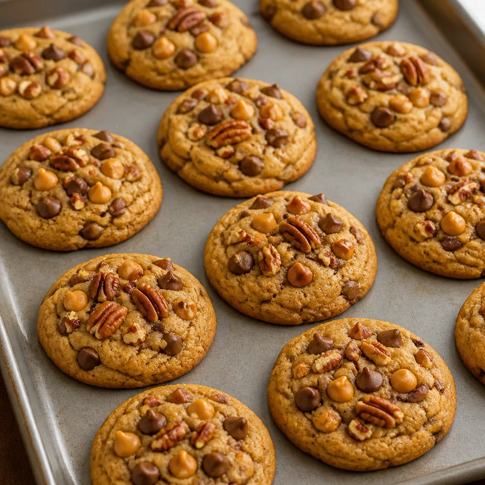The Perfect Butterscotch, Chocolate and Pecan Cookies — serving inspiration
