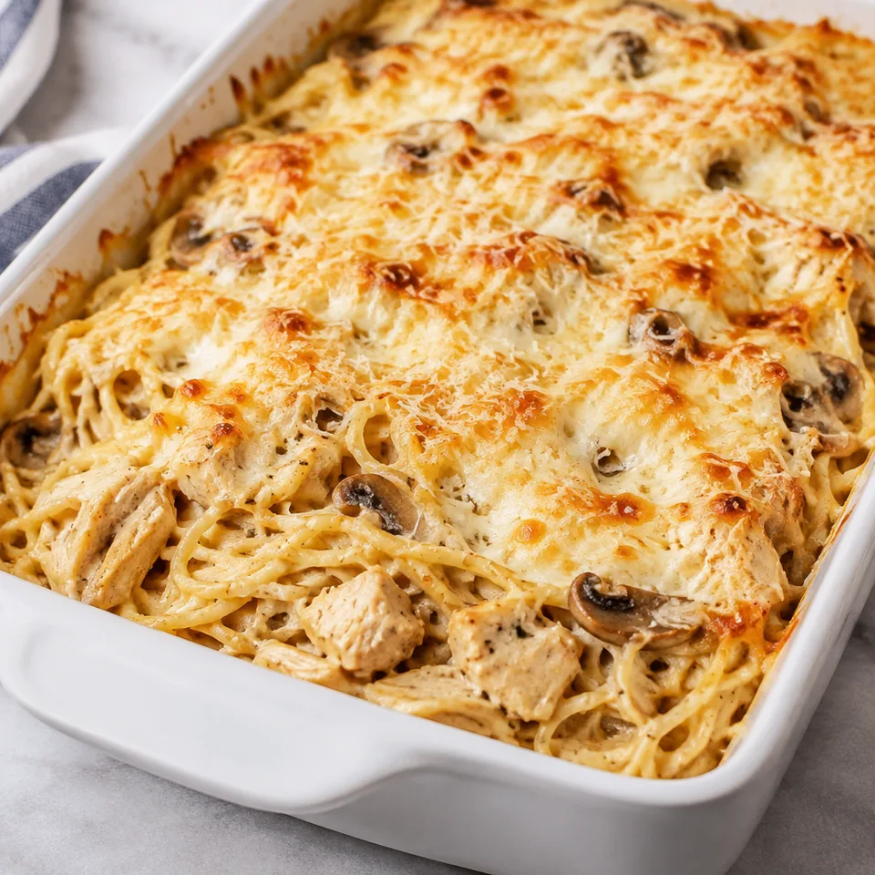 Three Cheese Chicken Tetrazzini — serving inspiration