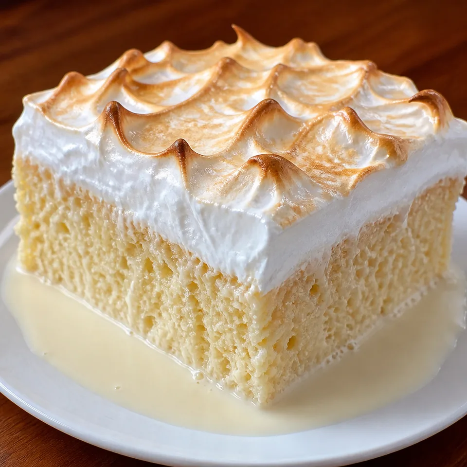 Three Milks Cake Recipe (Torta de Tres Leches) — serving inspiration