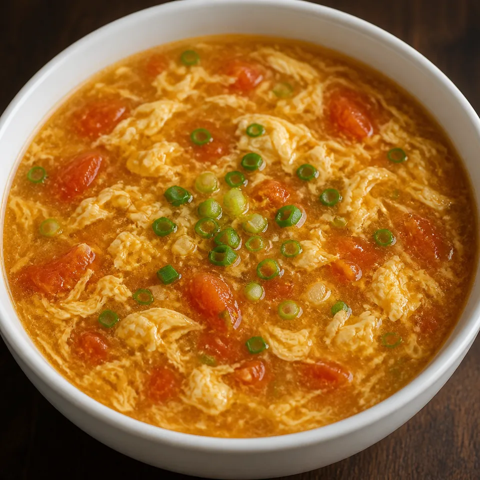 Tomato Egg Drop Soup — serving inspiration