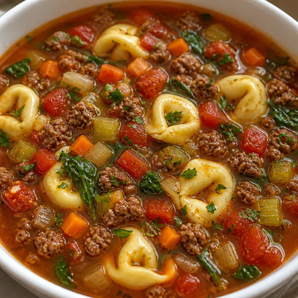 Tortellini Soup — serving inspiration