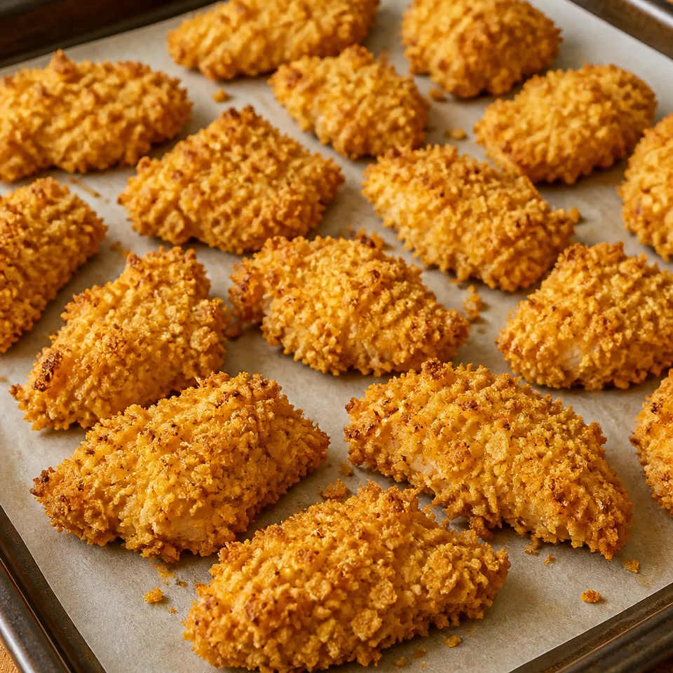 Tortilla Chip-crusted Chicken Bites — serving inspiration