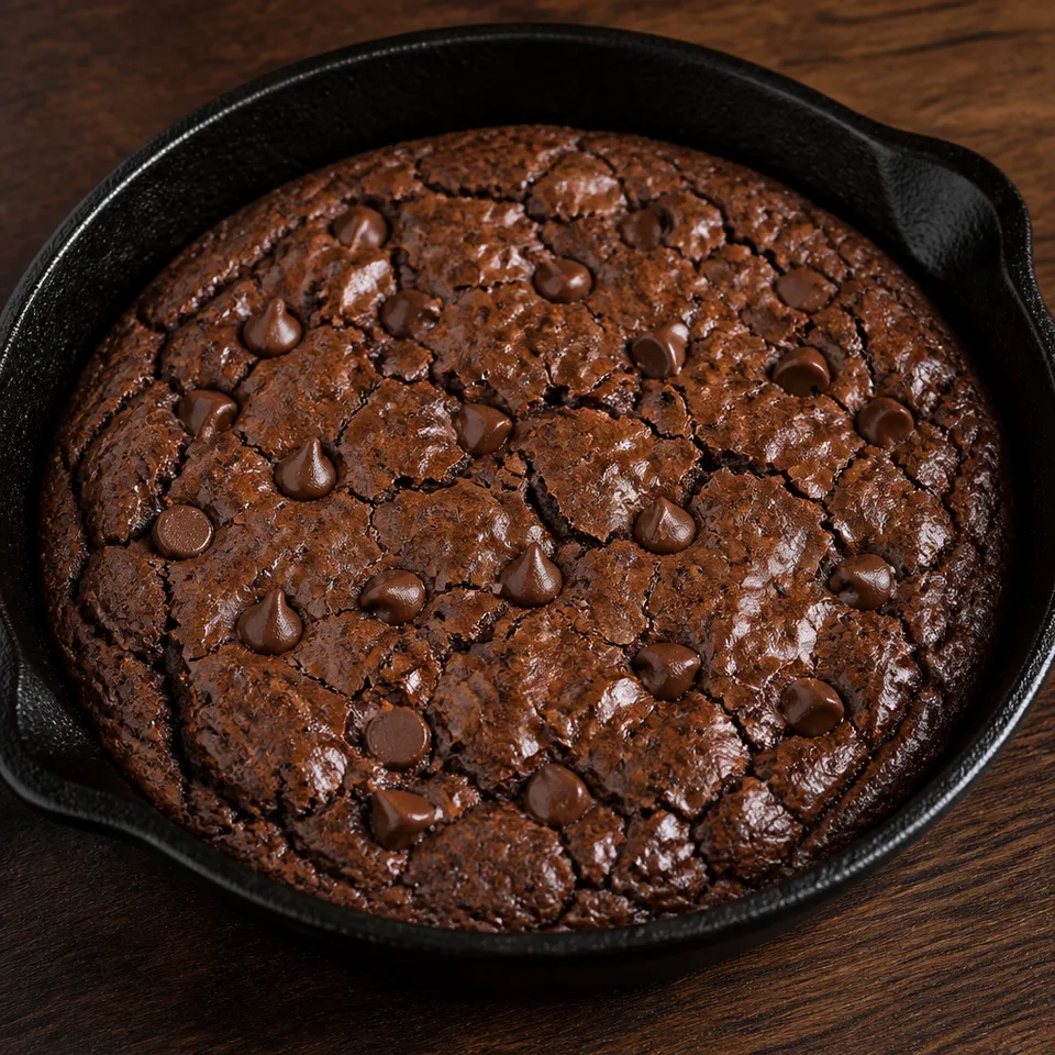Triple Chocolate Brownie for Two — serving inspiration