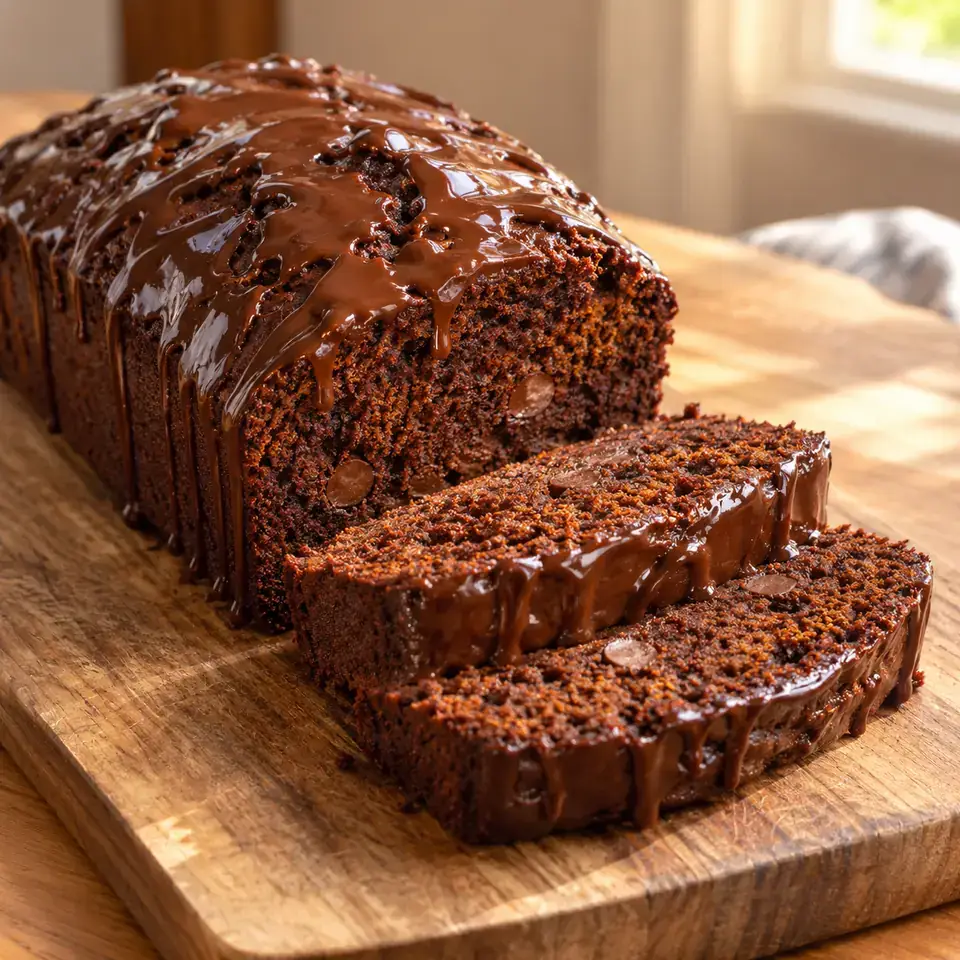 Triple Chocolate Pumpkin Bread — serving inspiration