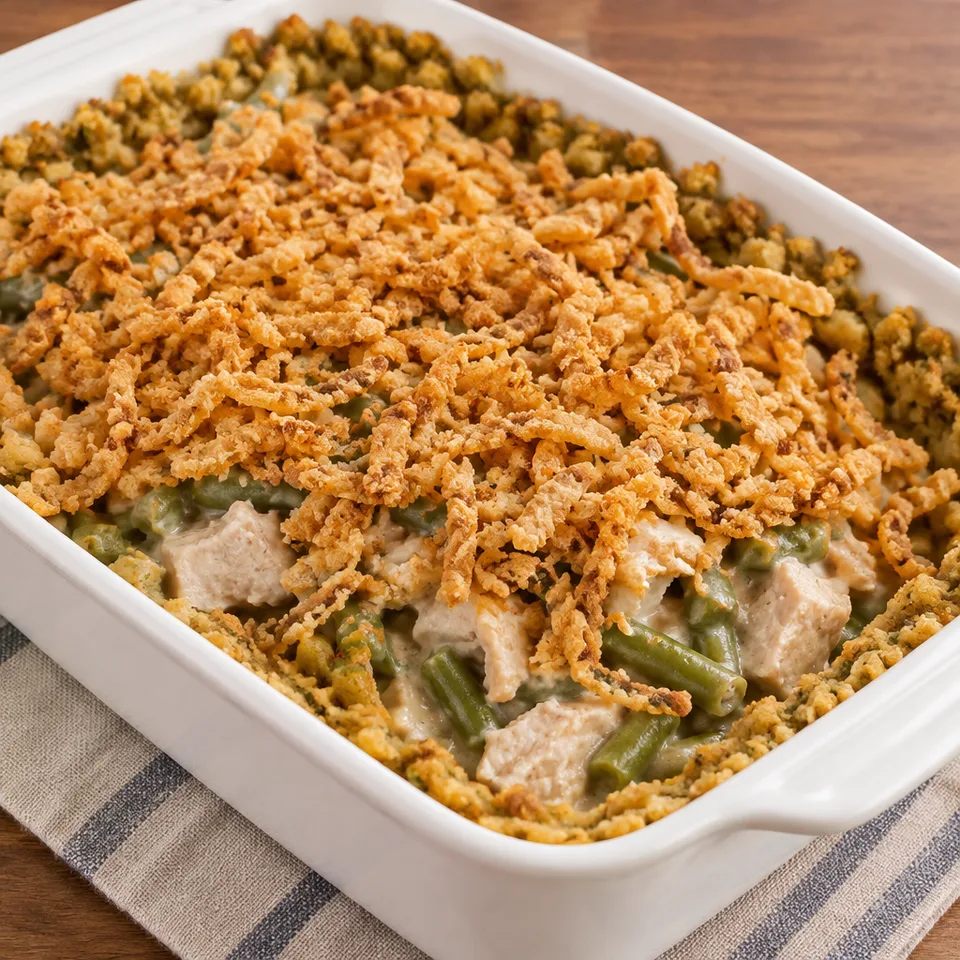 Turkey and Stuffing Casserole — serving inspiration