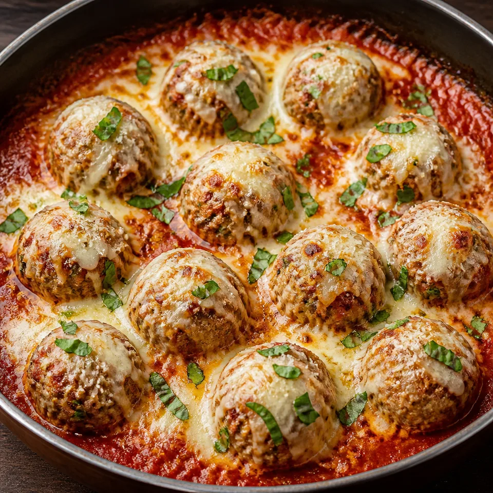 Turkey Parmesan Meatballs — serving inspiration
