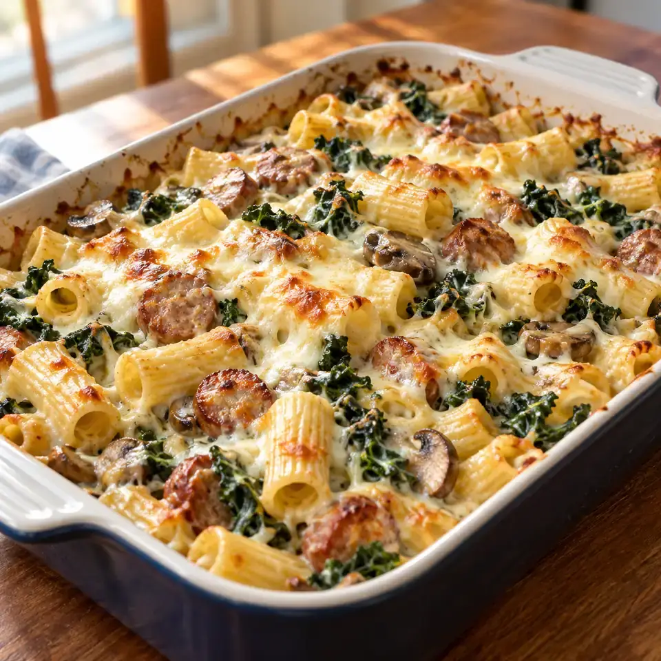 Turkey Sausage and Kale Casserole — serving inspiration