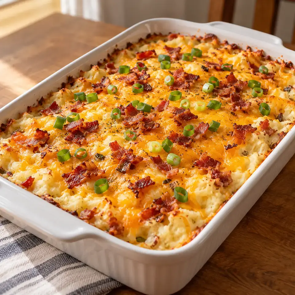 Twice Baked Potato Casserole — serving inspiration