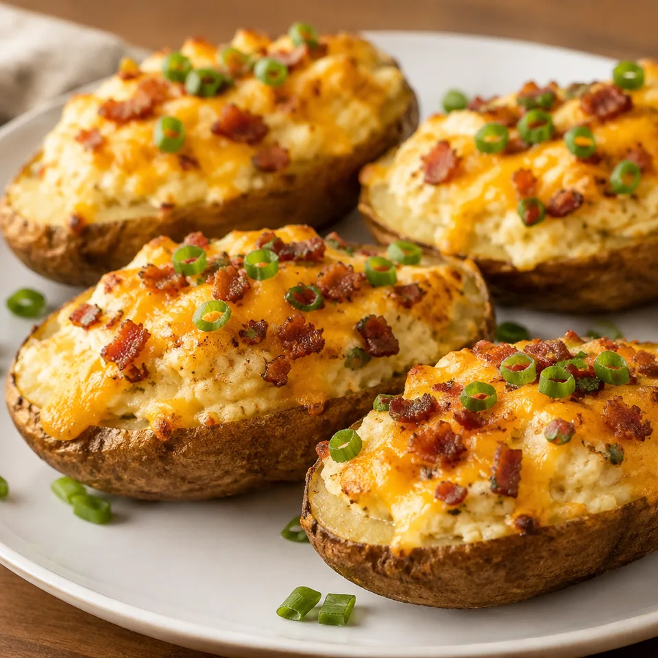 Twice Baked Potatoes Recipe — serving inspiration