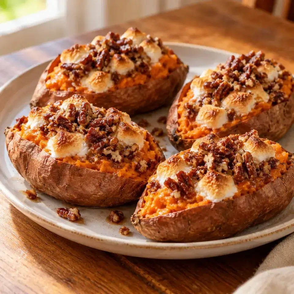 Twice Baked Sweet Potatoes — serving inspiration