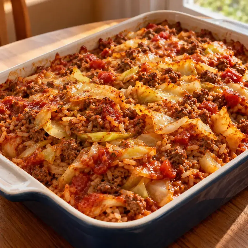 Unstuffed Cabbage Roll Casserole — serving inspiration