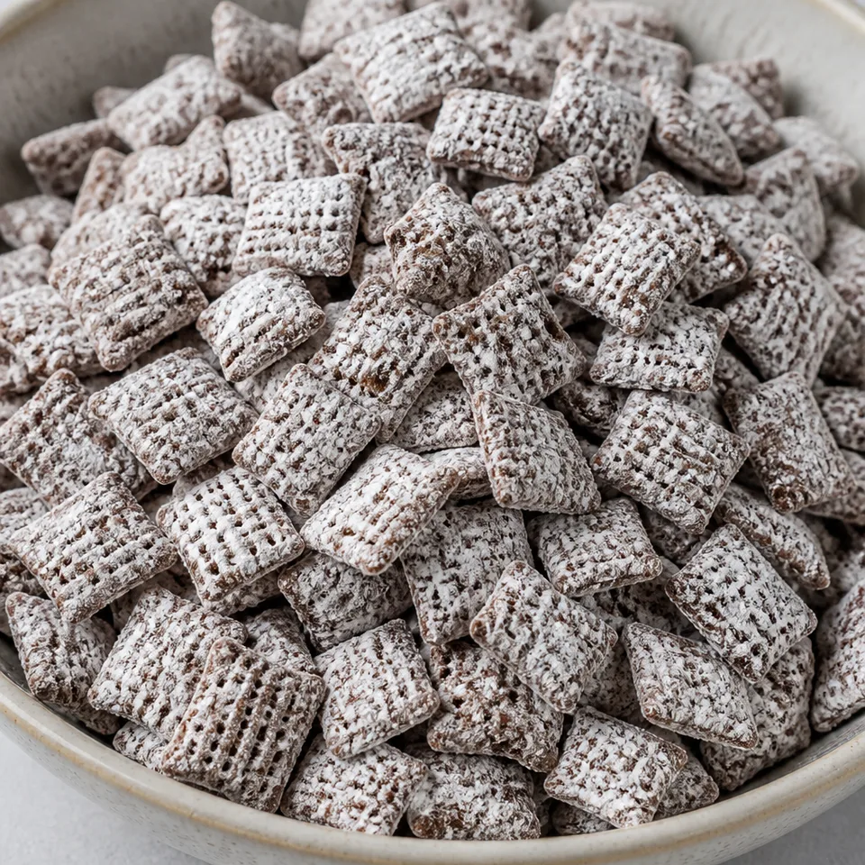 Vegan Muddy Buddies — serving inspiration