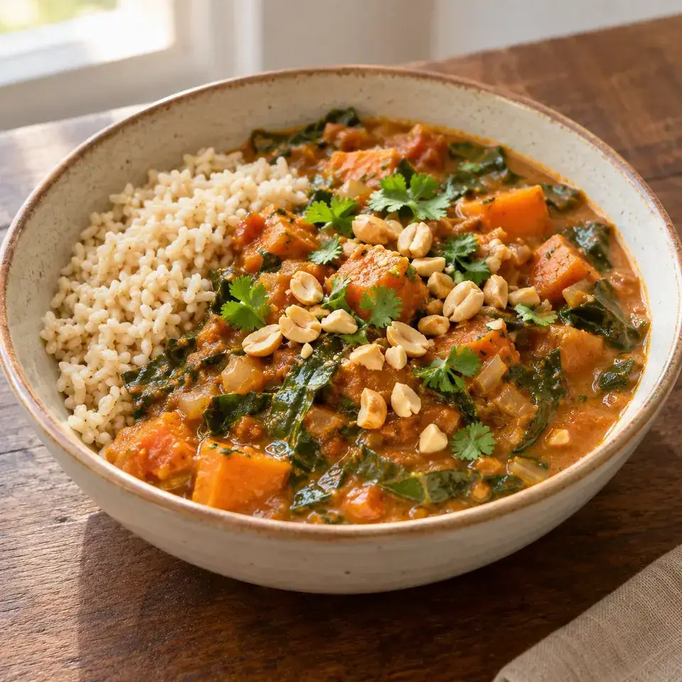 Vegan Peanut Stew — serving inspiration