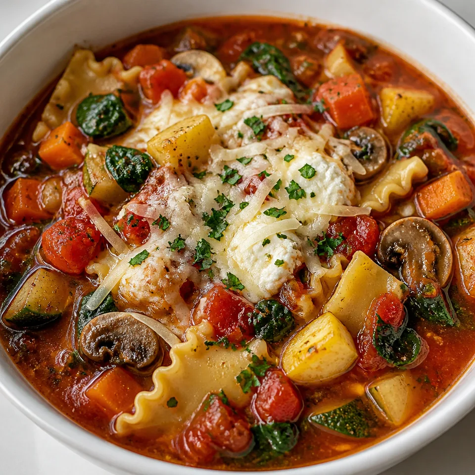 Vegetable Lasagna Soup — serving inspiration