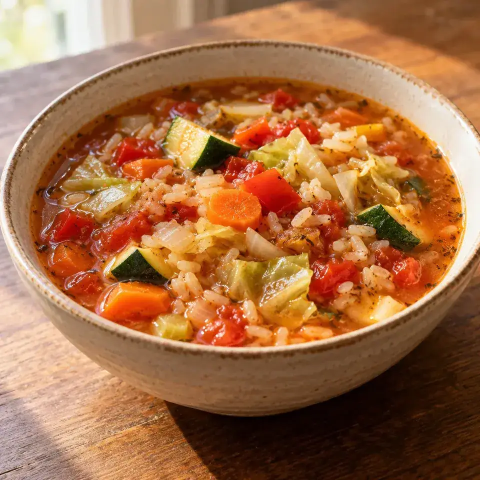 Vegetable Rice Soup — serving inspiration