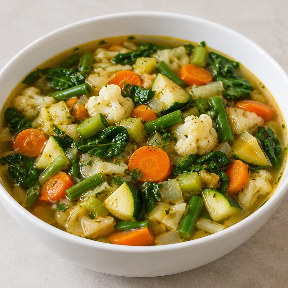 Vegetable Soup Low Carb Diet — serving inspiration