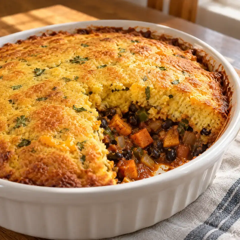 Vegetable Tamale Pie — serving inspiration