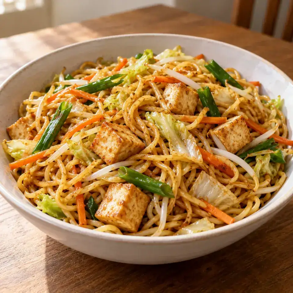 Vegetarian Chow Mein — serving inspiration
