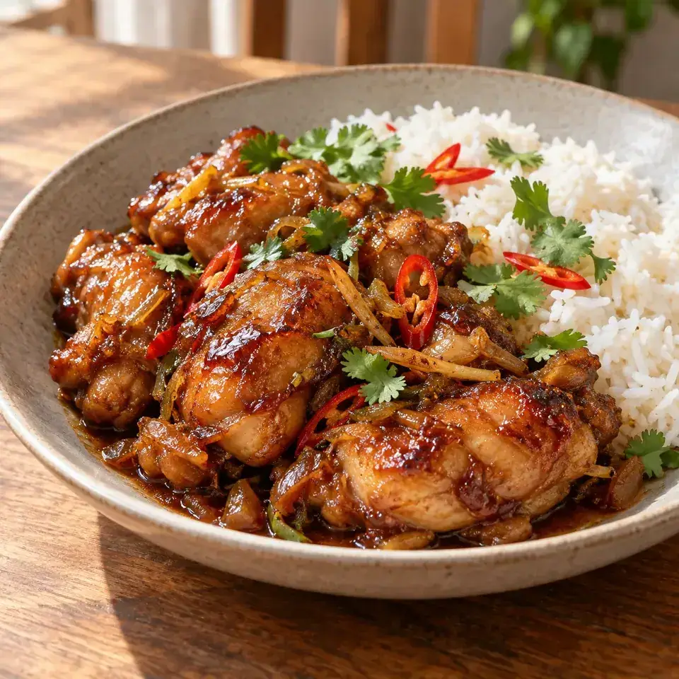 Vietnamese Caramel Ginger Chicken — serving inspiration