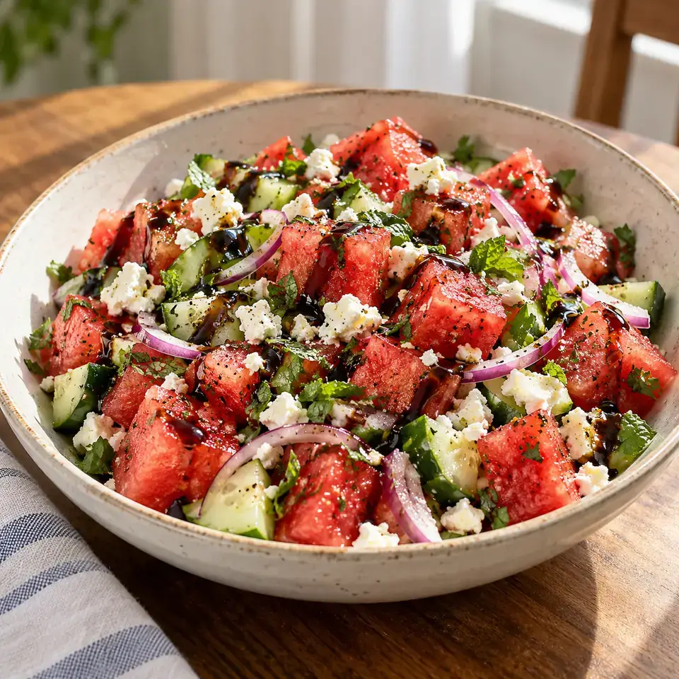 Watermelon and Feta Salad — serving inspiration