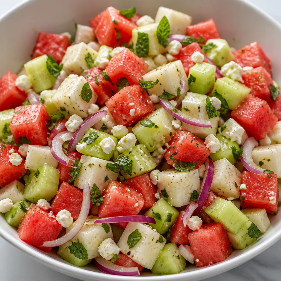 Watermelon, Jicama and Cucumber Salad — serving inspiration