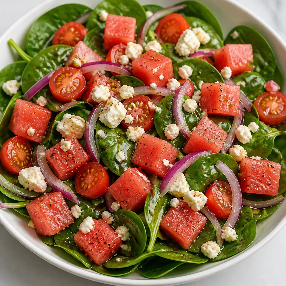 Watermelon Salad With Feta (Refreshing And Simple — serving inspiration